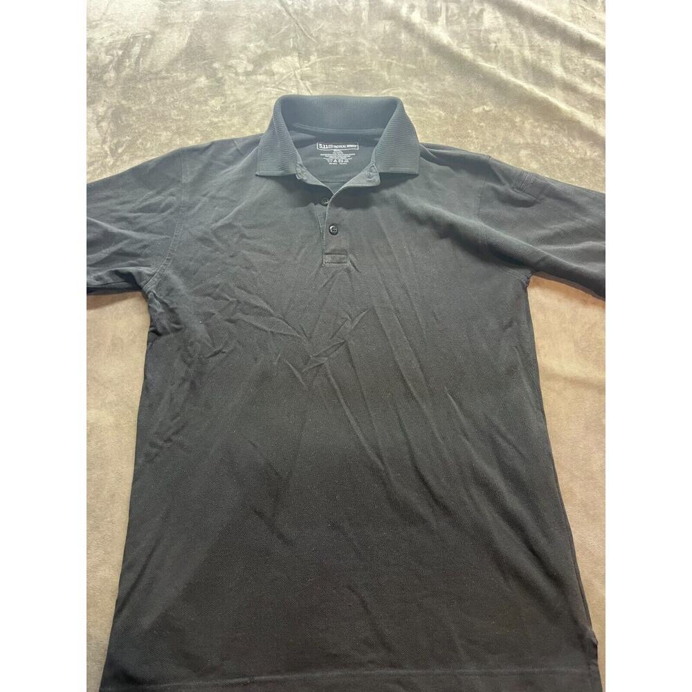 5.11 TACTICAL SMALL MENS PARAMOUNT SHORT SLEEVE POLO SHIRT BLACK‎ Police Ems